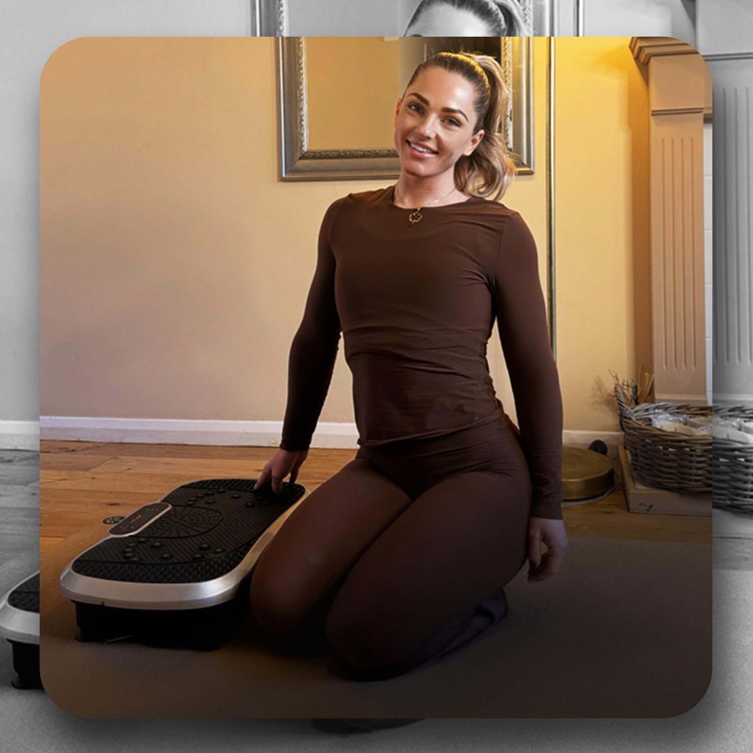 Vibrationsplatte für Ganzkörpertraining - 34% Rabatt - Schwarz