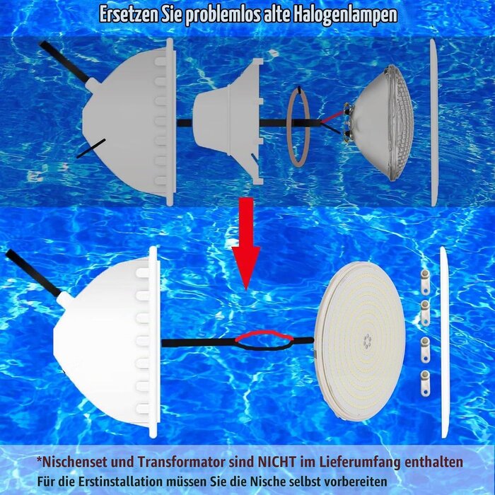 LED Poolbeleuchtung PAR56 RGB 35W ultraflach - 34% Rabatt