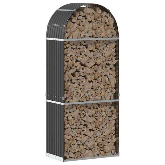 Vidaxl Kaminholzregal 80x45x190 cm Anthrazit - 34% Rabatt auf Retoure