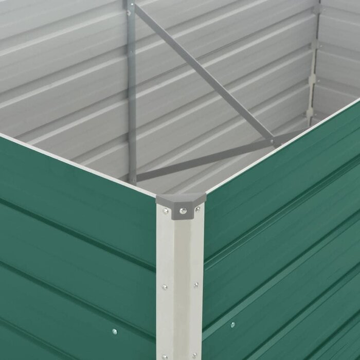 Vidaxl Großes Hochbeet aus verzinktem Stahl 160x80cm - 34% Rabatt