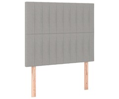 Vidaxl 2er-Set Bettkopfteil 80x78/88 cm Hellgrau - 41% Rabatt