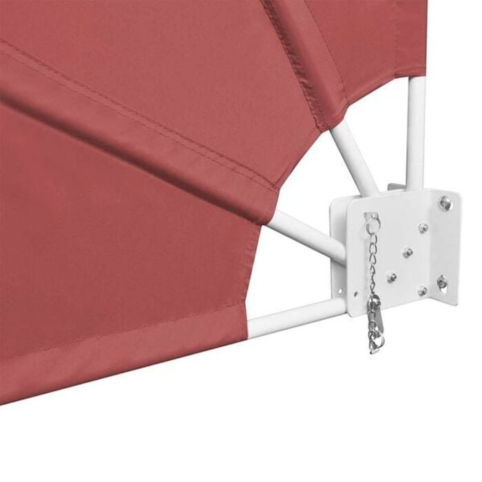 Vidaxl Klappbarer Balkonsichtschutz 210x210 cm Terrakotta - 33% Rabatt