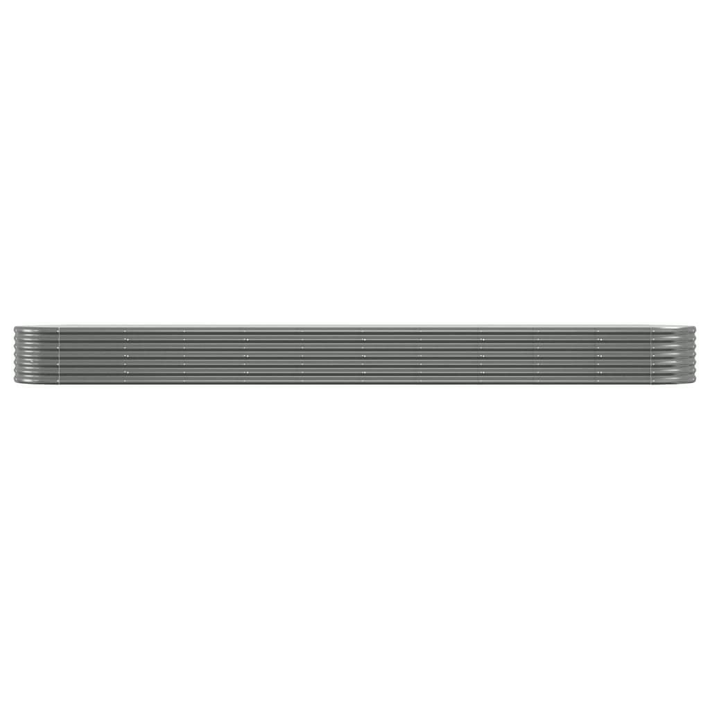 Vidaxl Großes Hochbeet 440x80x36 cm, Stahl Grau - 34% Rabatt