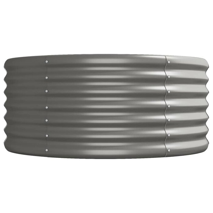 Vidaxl Großes Hochbeet 440x80x36 cm, Stahl Grau - 34% Rabatt
