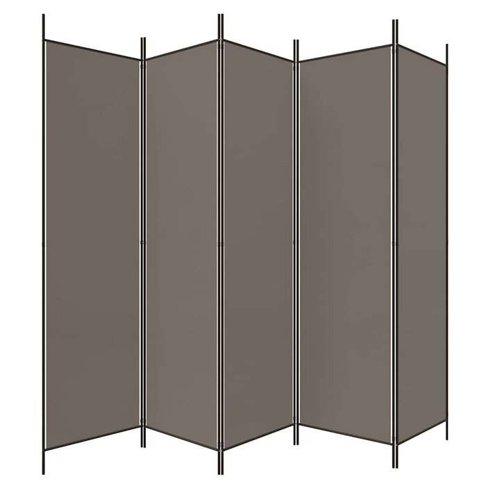 Vidaxl Raumtrenner 250x200 cm, 5 Paneele, Anthrazit - 32% Rabatt