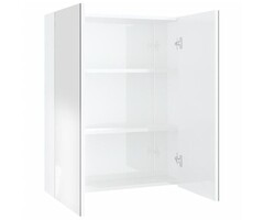 Vidaxl Spiegelschrank Hochglanz Weiß 60x15x75 cm - 56% Rabatt