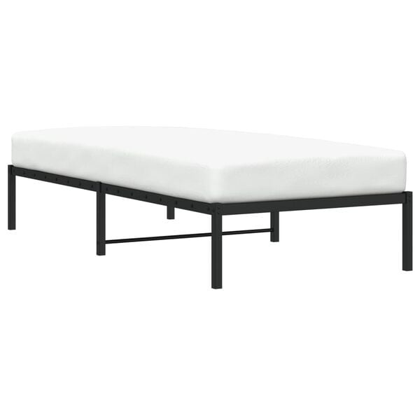 Vidaxl Metallbettgestell 90x200 cm Schwarz - 34% Rabatt auf Retourenware