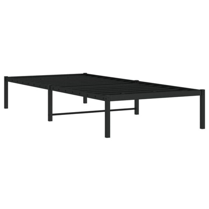 Vidaxl Metallbettgestell 90x200 cm Schwarz - 34% Rabatt auf Retourenware