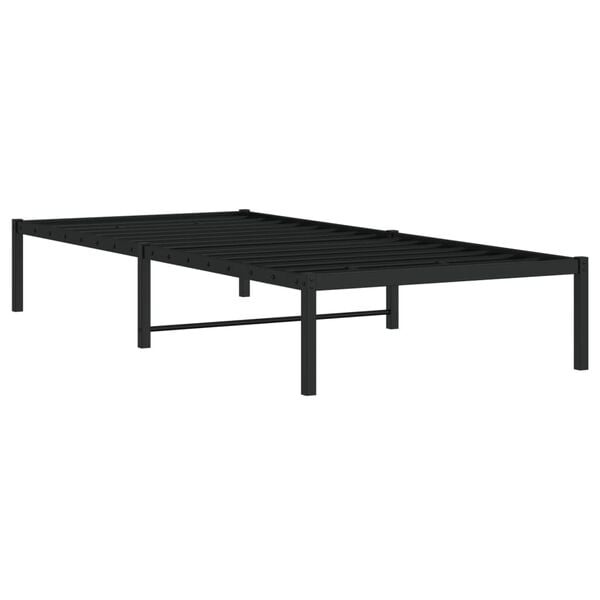 Vidaxl Metallbettgestell 90x200 cm Schwarz - 34% Rabatt auf Retourenware