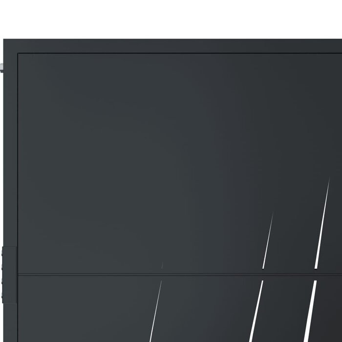 Vidaxl Gartentor Anthrazit 105x130 cm - Laser-Design - 35% Rabatt