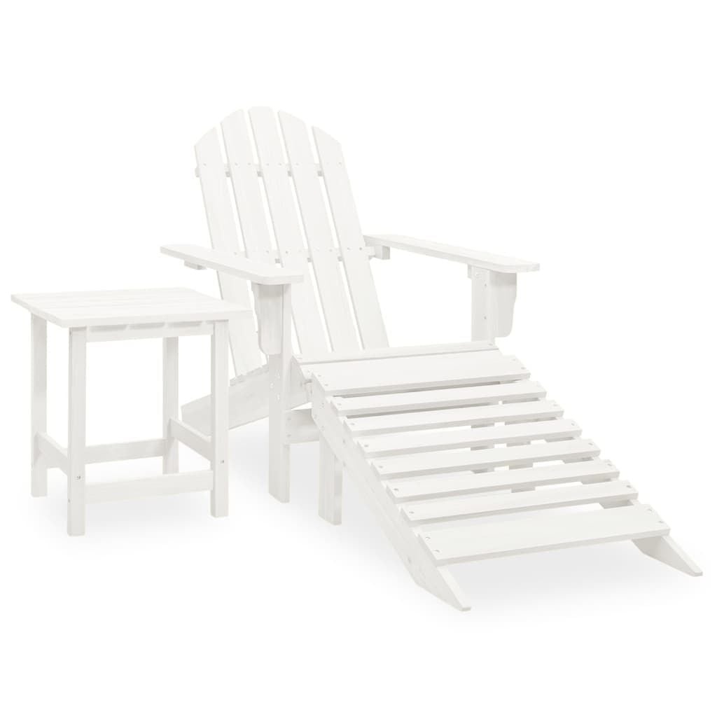 Vidaxl Adirondack Gartenstuhl Set mit Fußstütze & Tisch - 34% Rabatt
