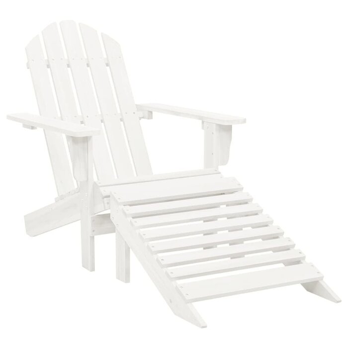 Vidaxl Adirondack Gartenstuhl Set mit Fußstütze & Tisch - 34% Rabatt