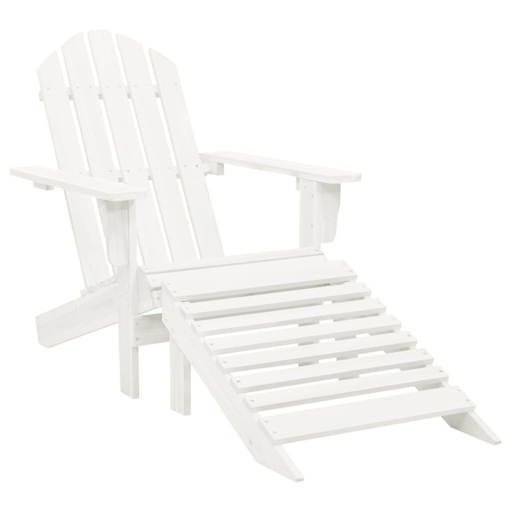 Vidaxl Adirondack Gartenstuhl Set mit Fußstütze & Tisch - 34% Rabatt