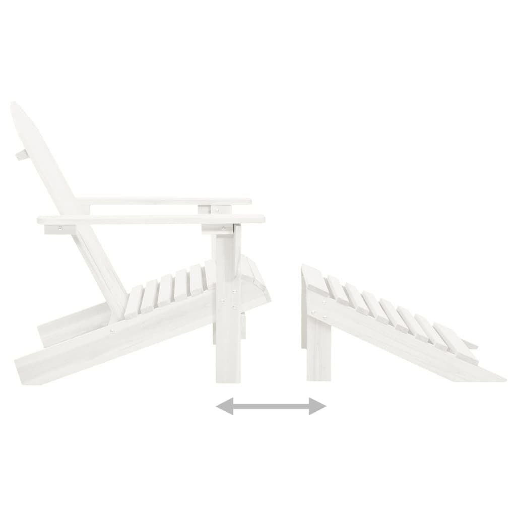 Vidaxl Adirondack Gartenstuhl Set mit Fußstütze & Tisch - 34% Rabatt