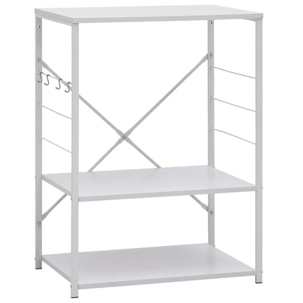 Vidaxl Mikrowellenschrank, 3 Ablagen, 60x39,6x79,5 cm, Weiß - 34% Rabatt