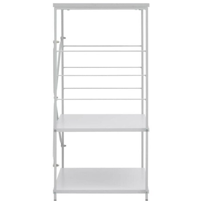 Vidaxl Mikrowellenschrank, 3 Ablagen, 60x39,6x79,5 cm, Weiß - 34% Rabatt