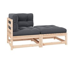Vidaxl Loungeset 2-tlg. aus Kiefernholz - 52% Rabatt