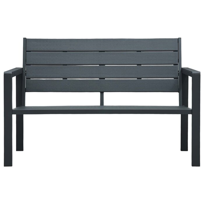 Vidaxl Gartenbank in Holzoptik Grau 120 cm - 35% Rabatt - Ausgepackt