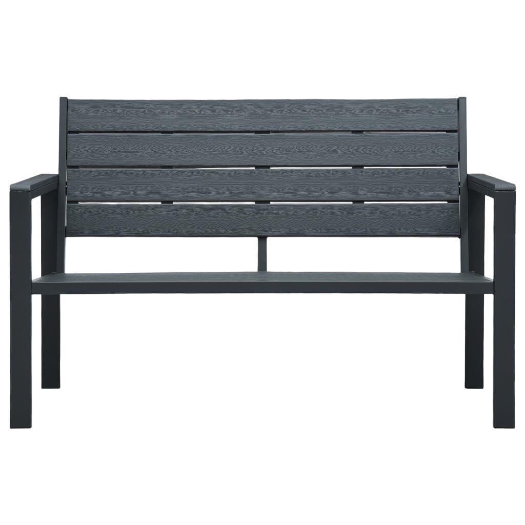 Vidaxl Gartenbank in Holzoptik Grau 120 cm - 35% Rabatt - Ausgepackt
