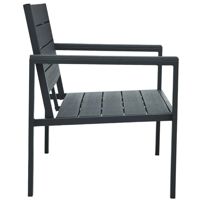Vidaxl Gartenbank in Holzoptik Grau 120 cm - 35% Rabatt - Ausgepackt
