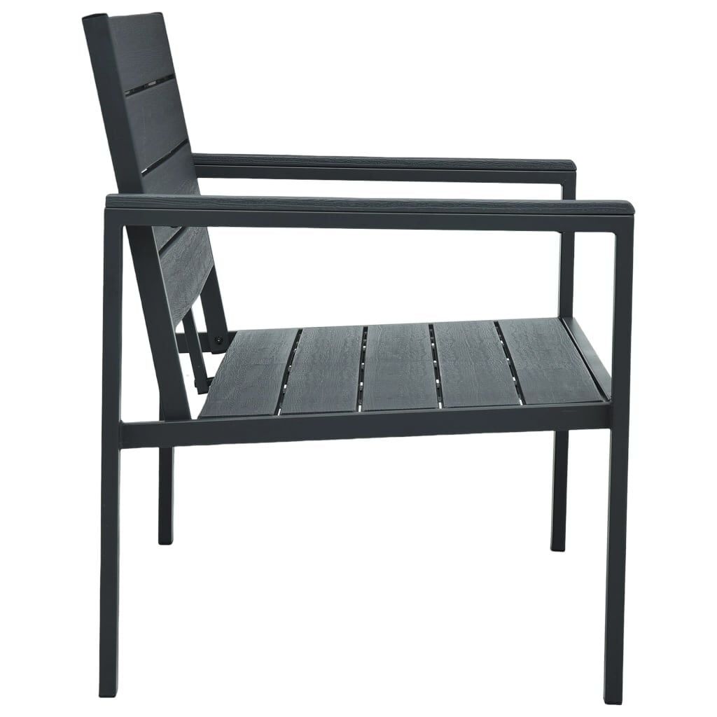 Vidaxl Gartenbank in Holzoptik Grau 120 cm - 35% Rabatt - Ausgepackt