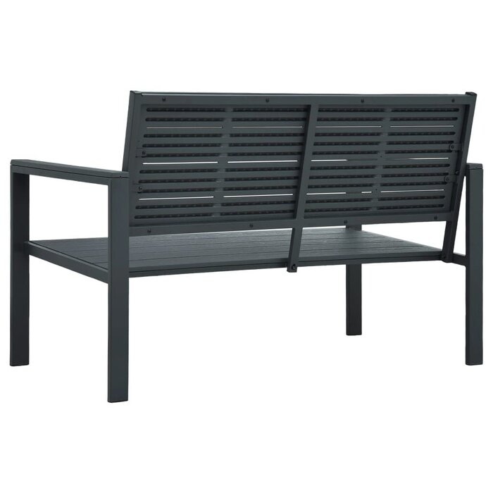 Vidaxl Gartenbank in Holzoptik Grau 120 cm - 35% Rabatt - Ausgepackt