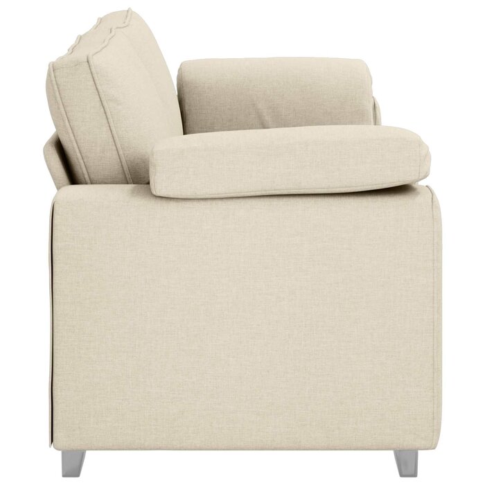 Vidaxl 3-Sitzer Sofa Beige 220 cm Leinen-Mix - 35% Rabatt