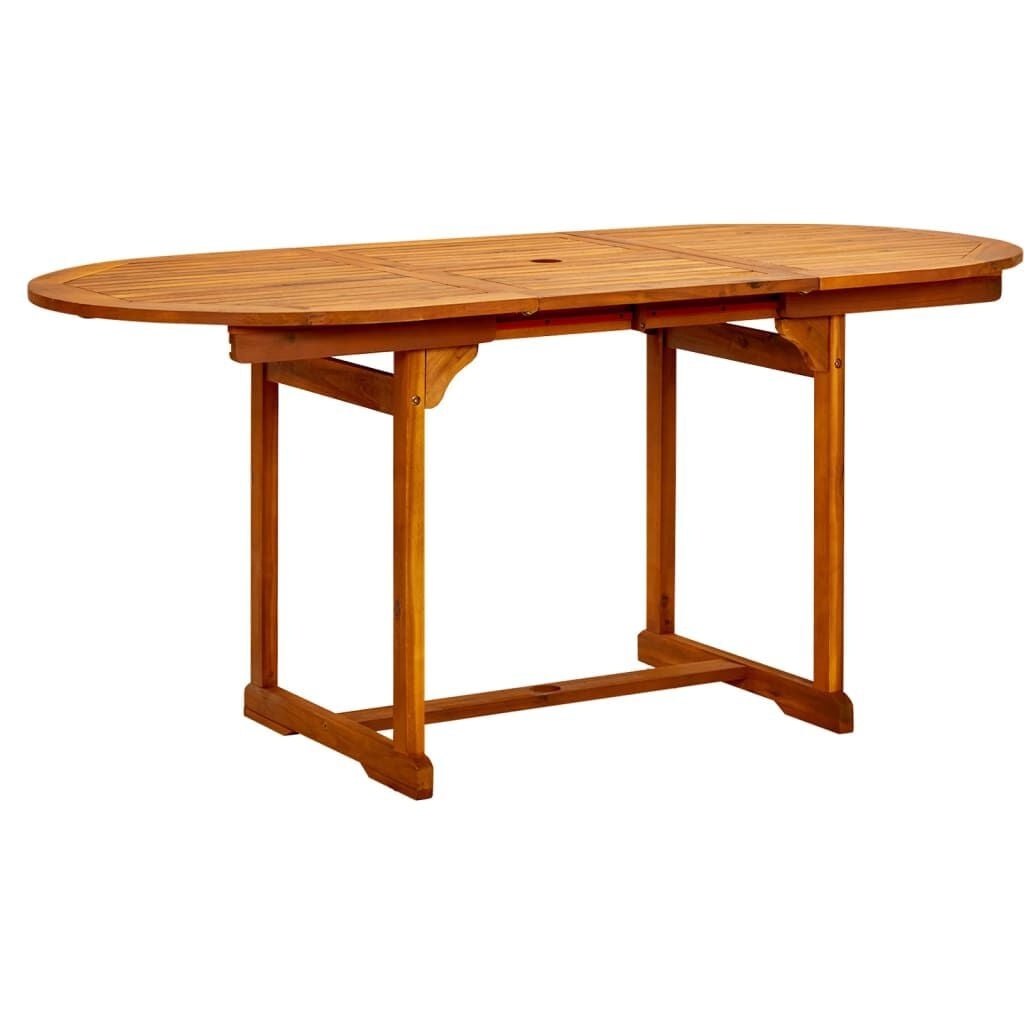 Vidaxl Ausziehbarer Gartentisch Akazienholz 120-170 cm - 35% Rabatt