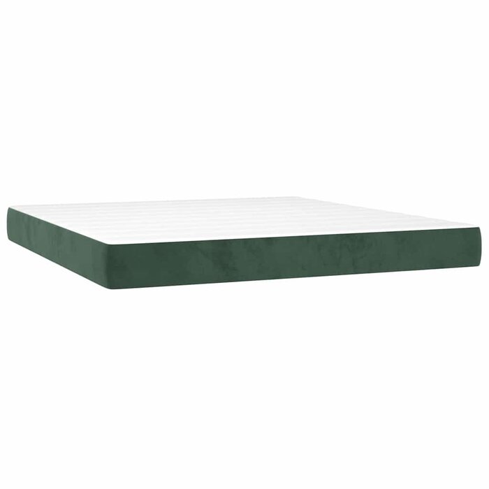 Vidaxl Luxus Taschenfederkernmatratze 180x200cm in Dunkelgrün - 35% Rabatt