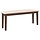 Massivholz-Sitzbank 110 cm, Braun - Ausgepackt - 34% Rabatt