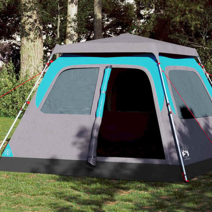 Vidaxl Großes 6-Personen Kuppelzelt, Blau, Schnellaufbau - 35% Rabatt