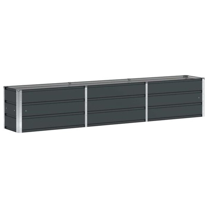Vidaxl Großer Stahl-Pflanzkübel Anthrazit 240x40x45cm - 34% Rabatt