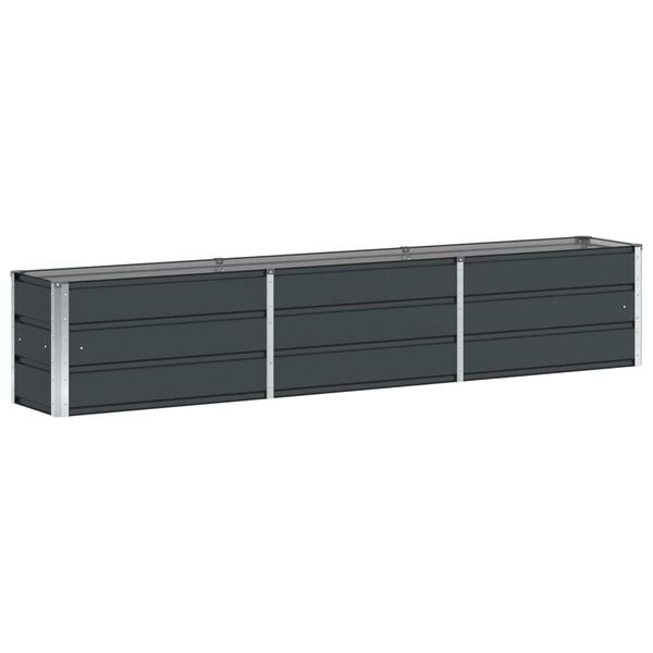 Vidaxl Großer Stahl-Pflanzkübel Anthrazit 240x40x45cm - 34% Rabatt