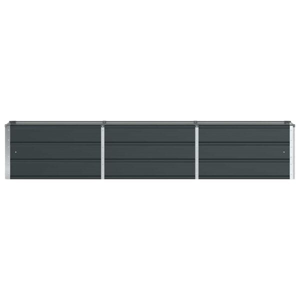 Vidaxl Großer Stahl-Pflanzkübel Anthrazit 240x40x45cm - 34% Rabatt