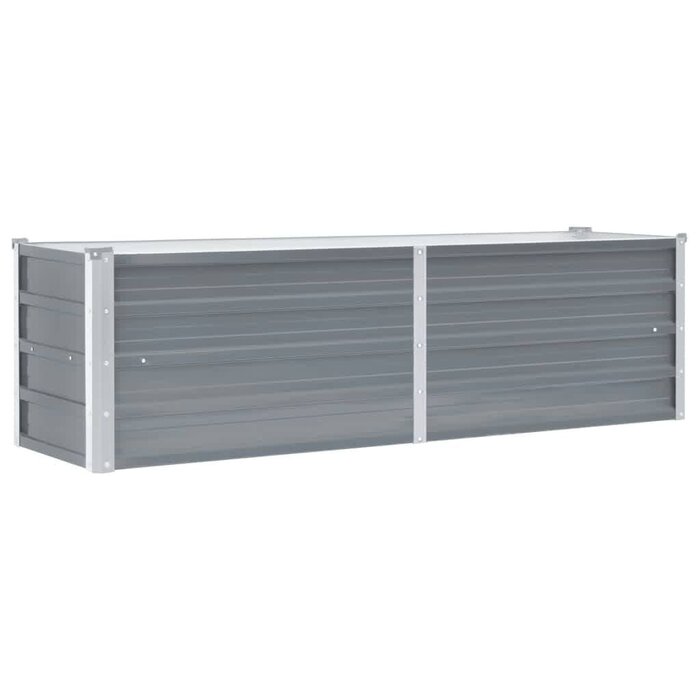 Vidaxl Hochbeet 160x40x45 cm Stahl Grau - 32% Rabatt