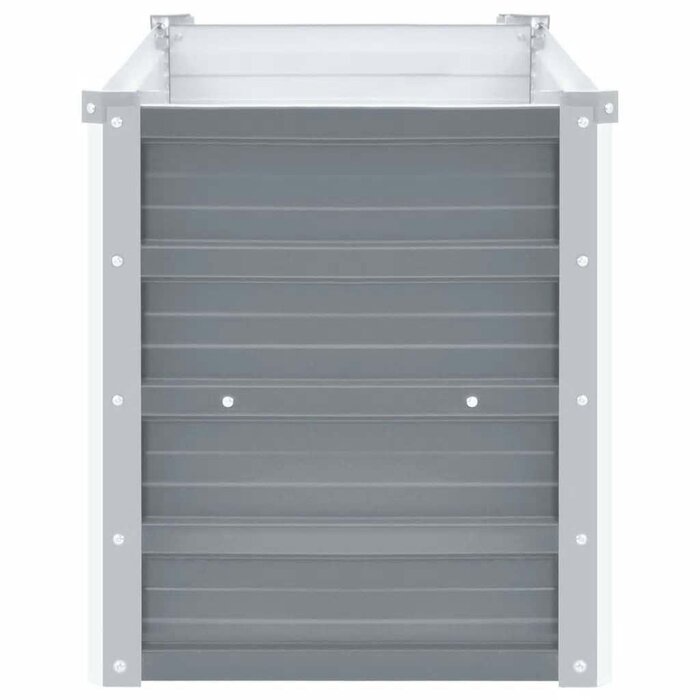 Vidaxl Hochbeet 160x40x45 cm Stahl Grau - 32% Rabatt