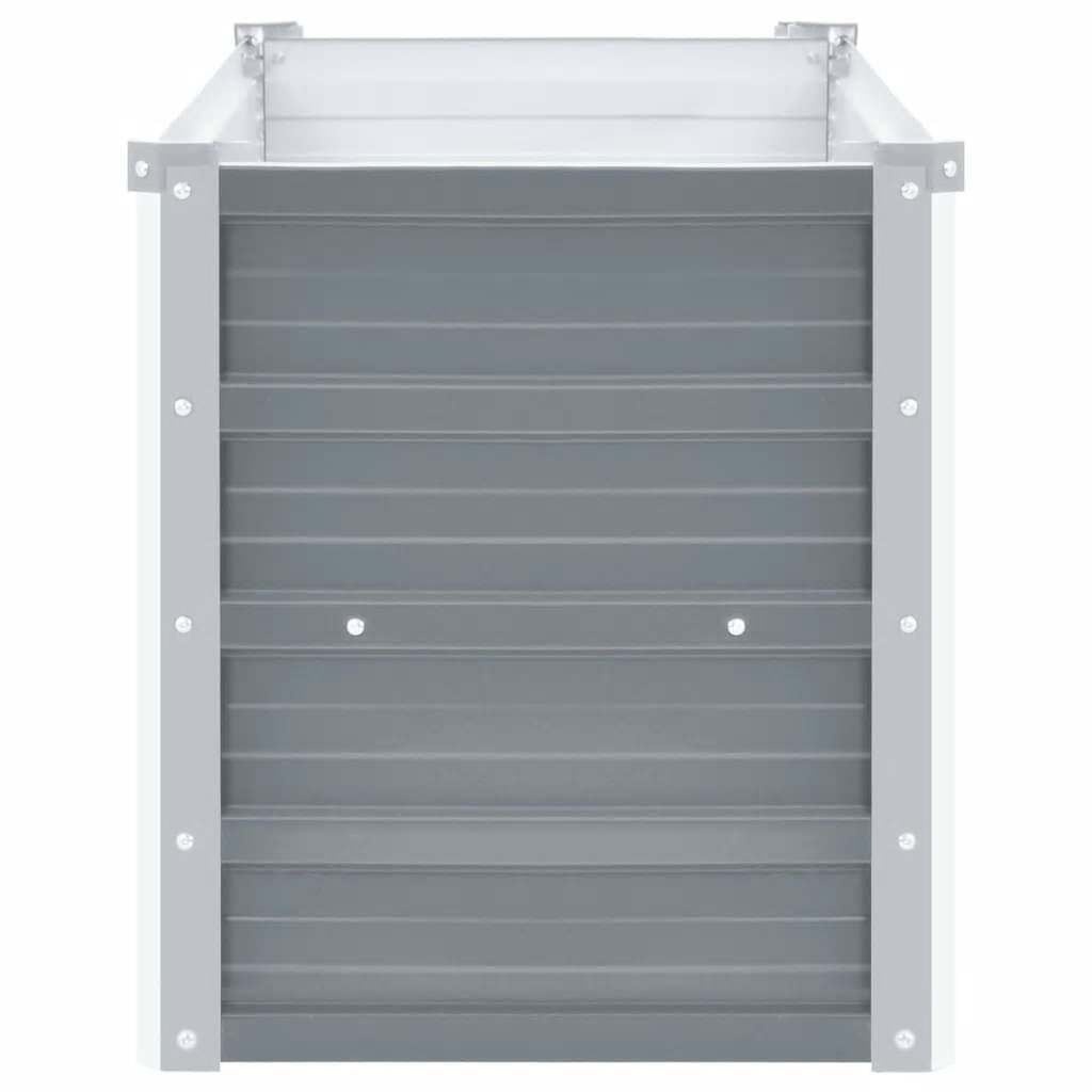 Vidaxl Hochbeet 160x40x45 cm Stahl Grau - 32% Rabatt