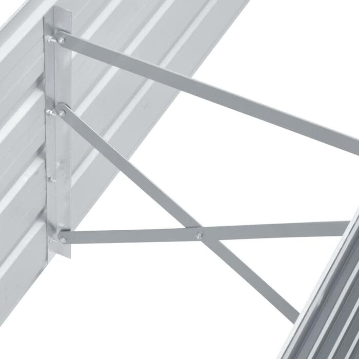 Vidaxl Hochbeet 160x40x45 cm Stahl Grau - 32% Rabatt