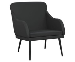 Vidaxl Moderner Sessel aus Kunstleder Schwarz - 55% Rabatt