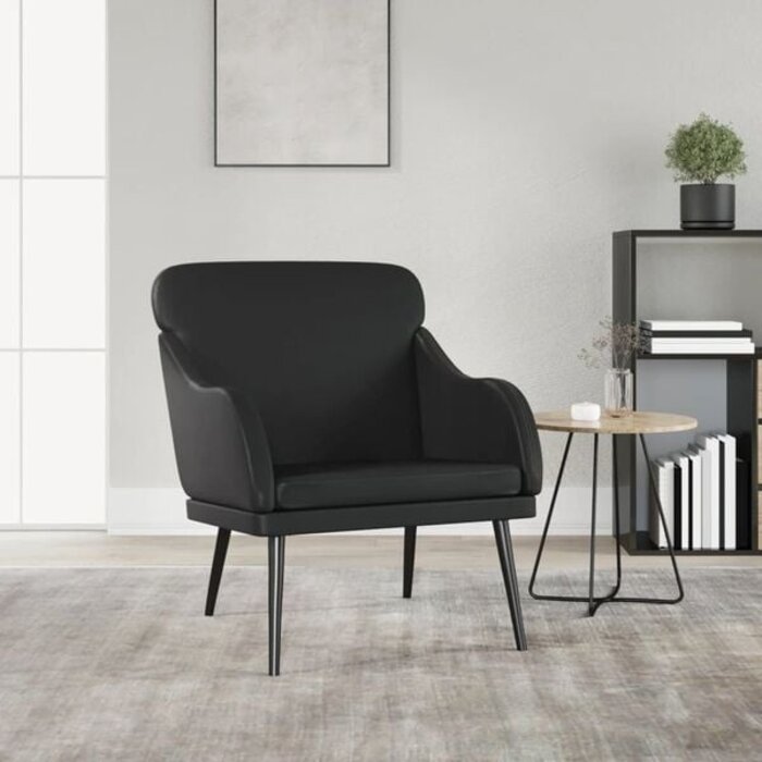 Vidaxl Bequemer Sessel in Schwarz 63x76x80 cm - 34% Rabatt