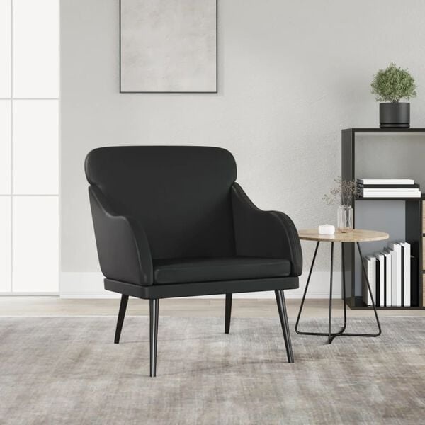 Vidaxl Bequemer Sessel in Schwarz 63x76x80 cm - 34% Rabatt