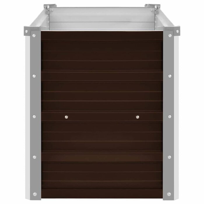 Vidaxl Hochbeet aus Stahl 160x40x45cm Braun - 32% Rabatt - Ausgepackt