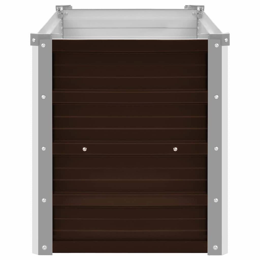 Vidaxl Hochbeet aus Stahl 160x40x45cm Braun - 32% Rabatt - Ausgepackt