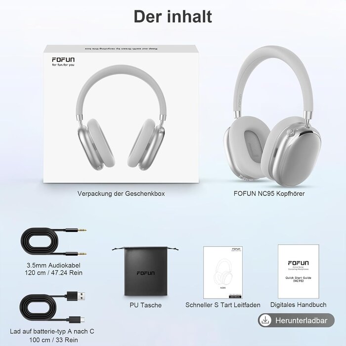 Amazon Over-Ear Kopfhörer NC95 mit Hybrid-ANC - 33% Rabatt