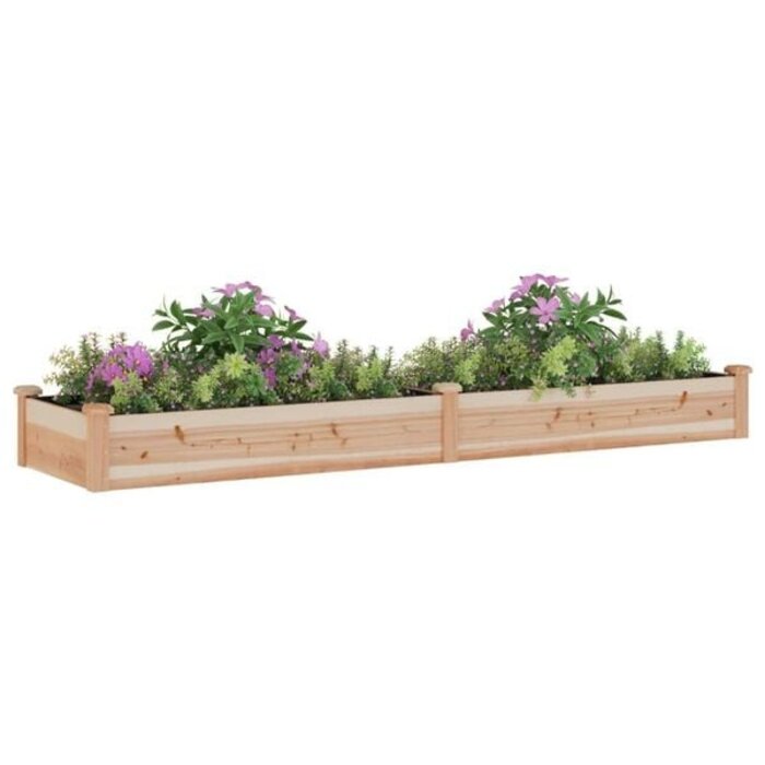 Vidaxl Großes Hochbeet 240x60x25 cm aus Fichtenholz - 34% Rabatt