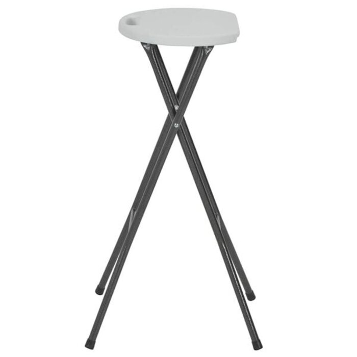 Vidaxl Klappbare Barhocker 2er-Set - 34% Rabatt - Weiß - 35x44x80 cm