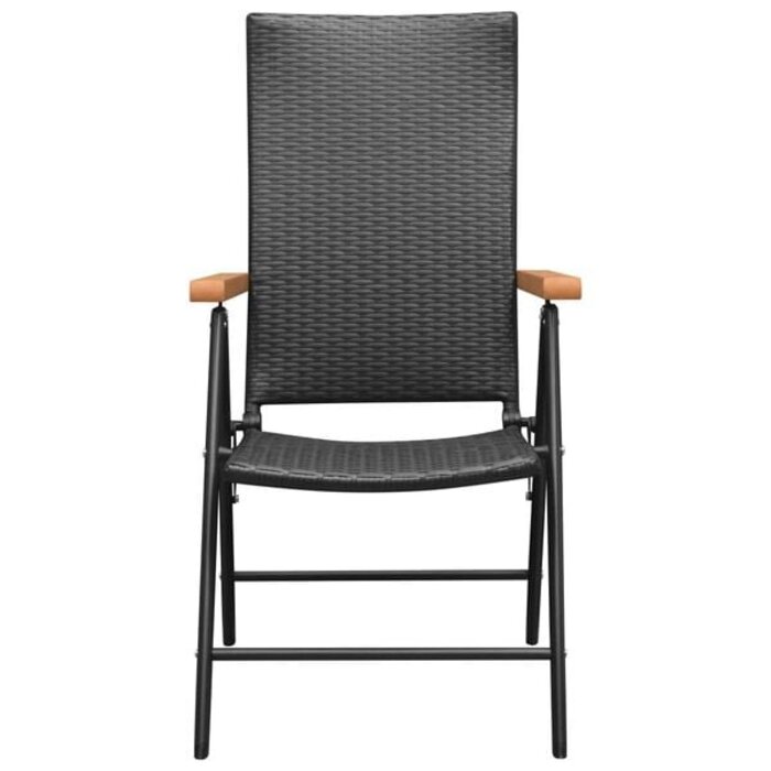 Vidaxl 4er Set Poly-Rattan Gartenstühle, verstellbar - 35% Rabatt