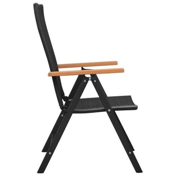 Vidaxl 4er Set Poly-Rattan Gartenstühle, verstellbar - 35% Rabatt