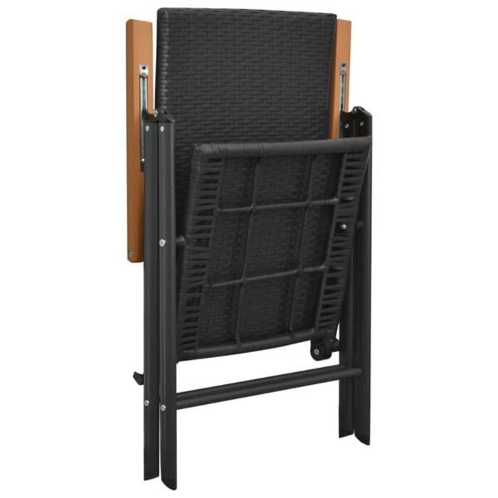 Vidaxl 4er Set Poly-Rattan Gartenstühle, verstellbar - 35% Rabatt