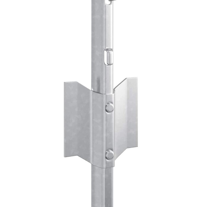 Vidaxl Zaunpfosten 120 cm Set, 11-tlg., Silber - 33% Rabatt